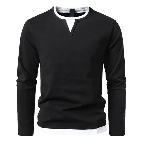 Alwin | Tricou cu mânecă lungă premium din bumbac peetănat