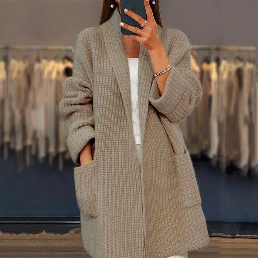 Cristina | Cardigan tricot cu buzunare