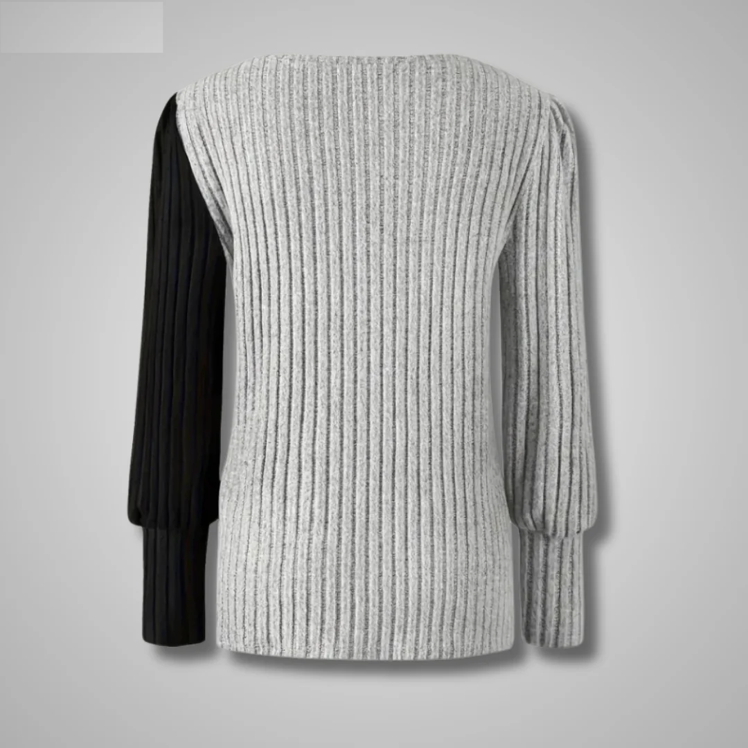 Kaia | Cămașă Elegantă Tricotată cu Mâneci Lungi