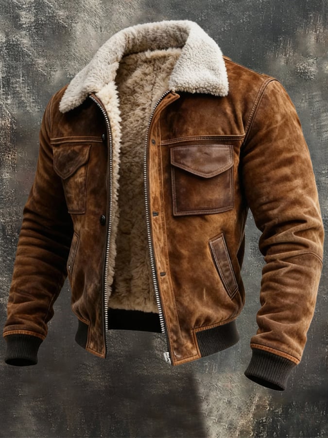 Marco | JACKE DIN PIELĂ NATURALĂ SHERPA