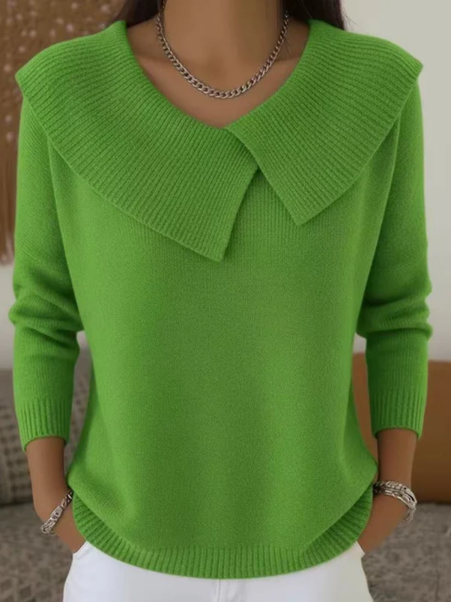 Lucia | Pulover Cald cu Guler Moale 