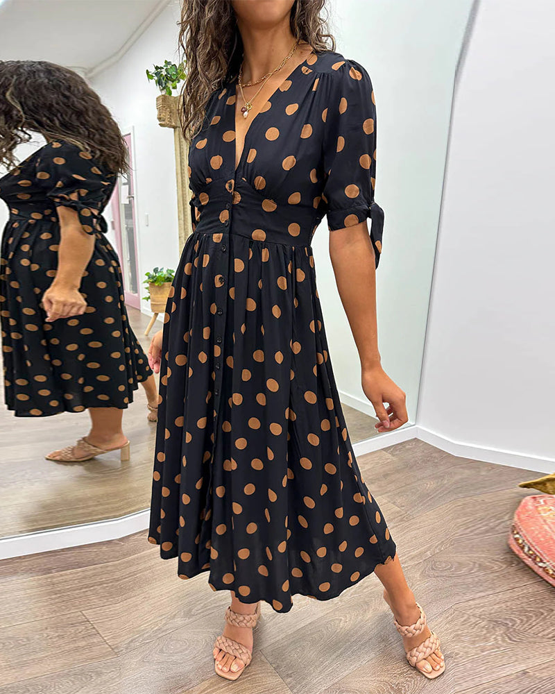 Anna | Rochie de vară cu buline