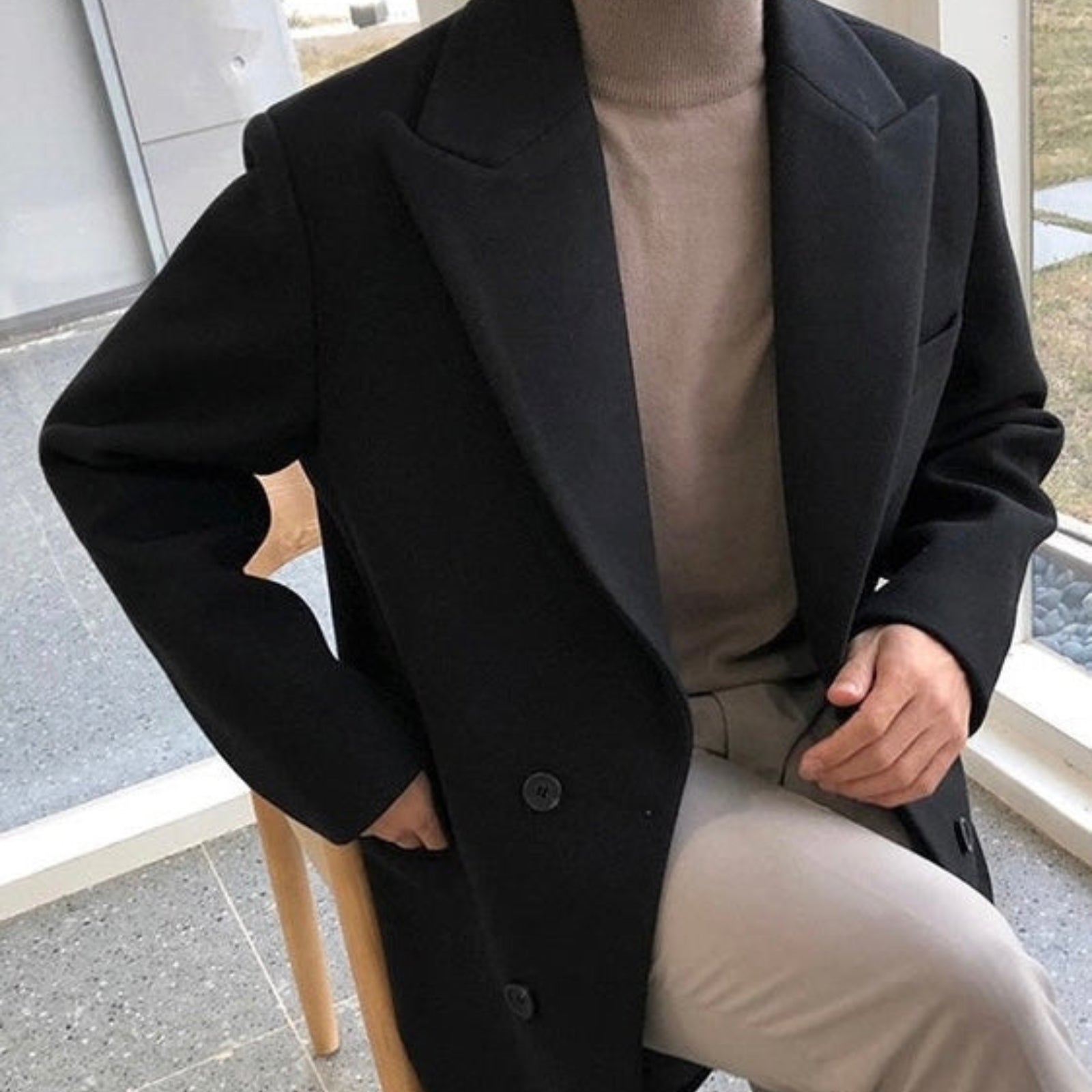 Stefan| Palton dublat elegant pentru bărbați