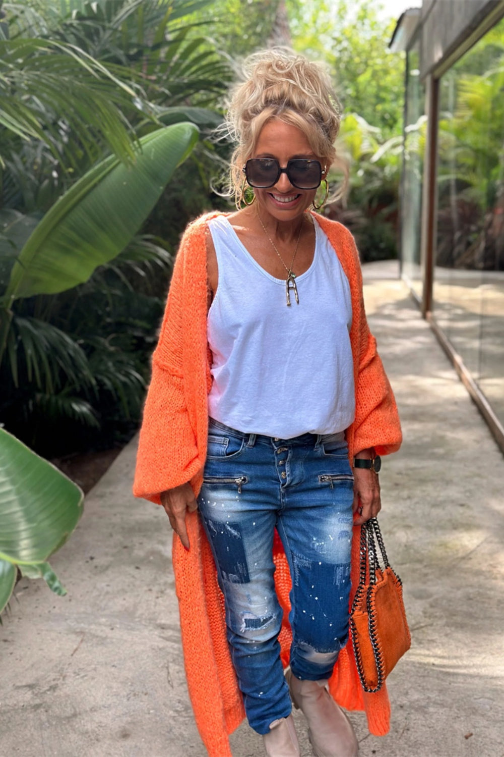 Giovanna | Cardigan lung supradimensionat