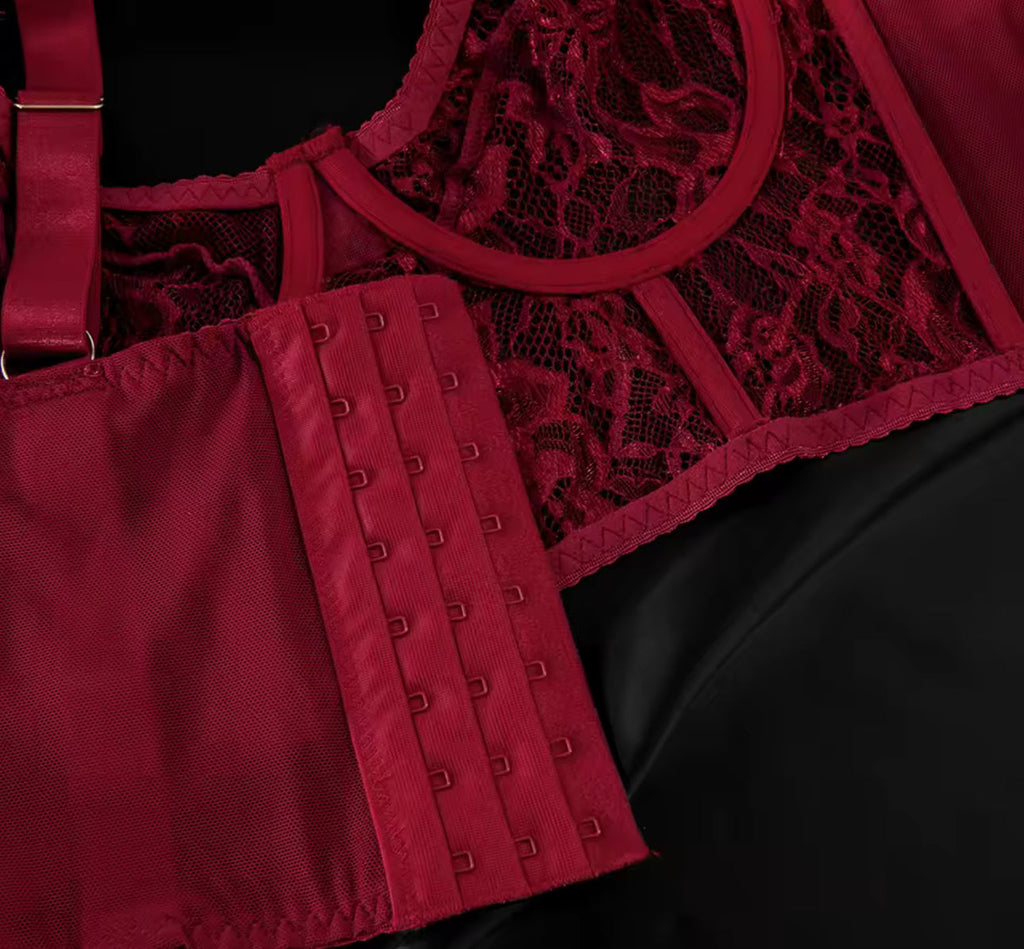 Amber™ | Set Lenjerie Roșie Dorință