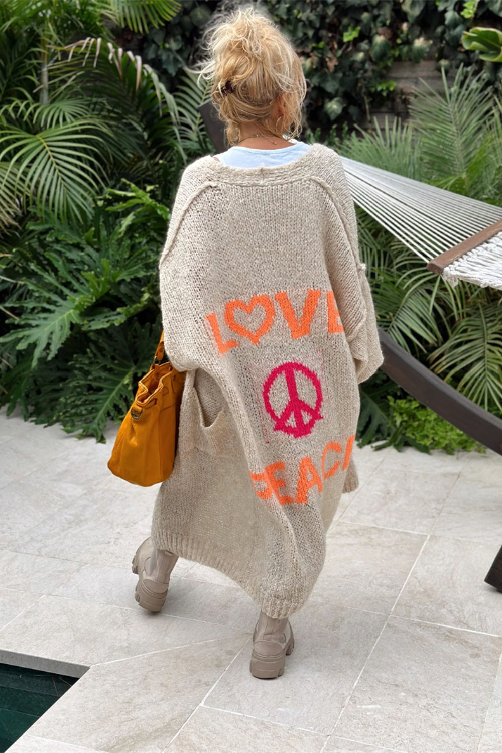 Giovanna | Cardigan lung supradimensionat