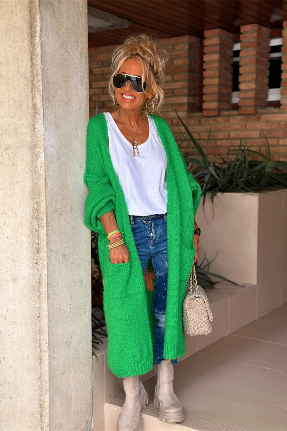 Giovanna | Cardigan lung supradimensionat