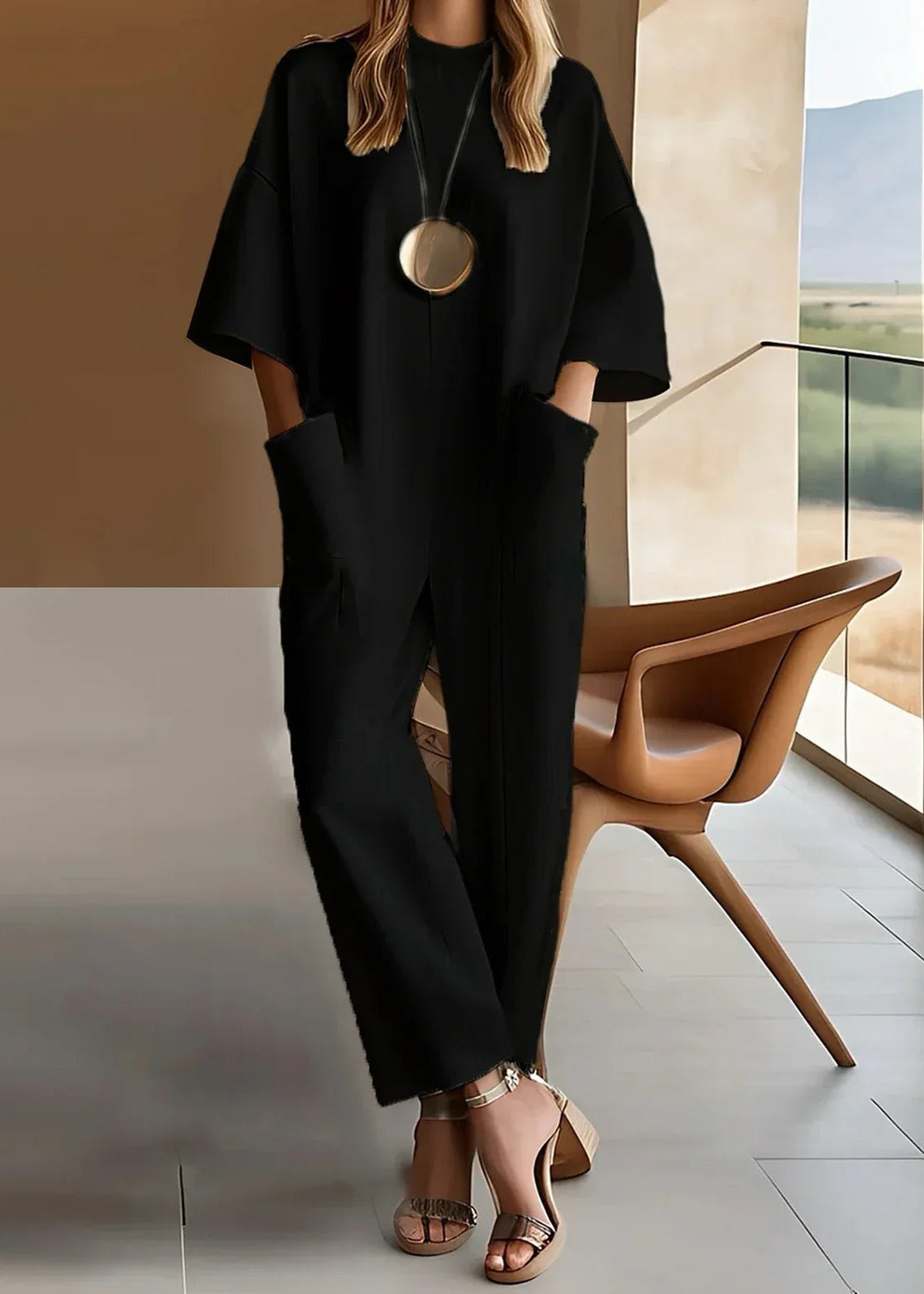 Claudia | Salopetă Elegantă Fluidă