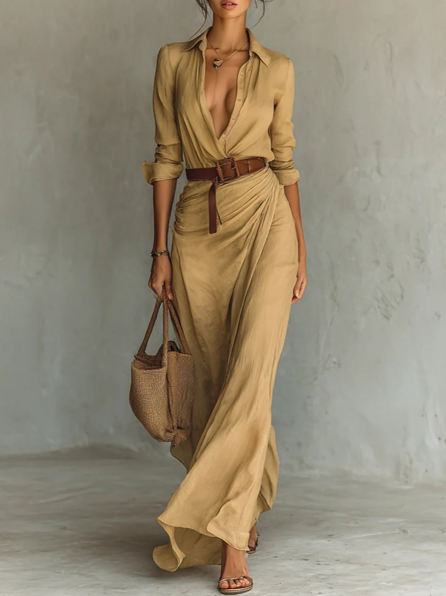 Lenka – rochie cu curea in talie