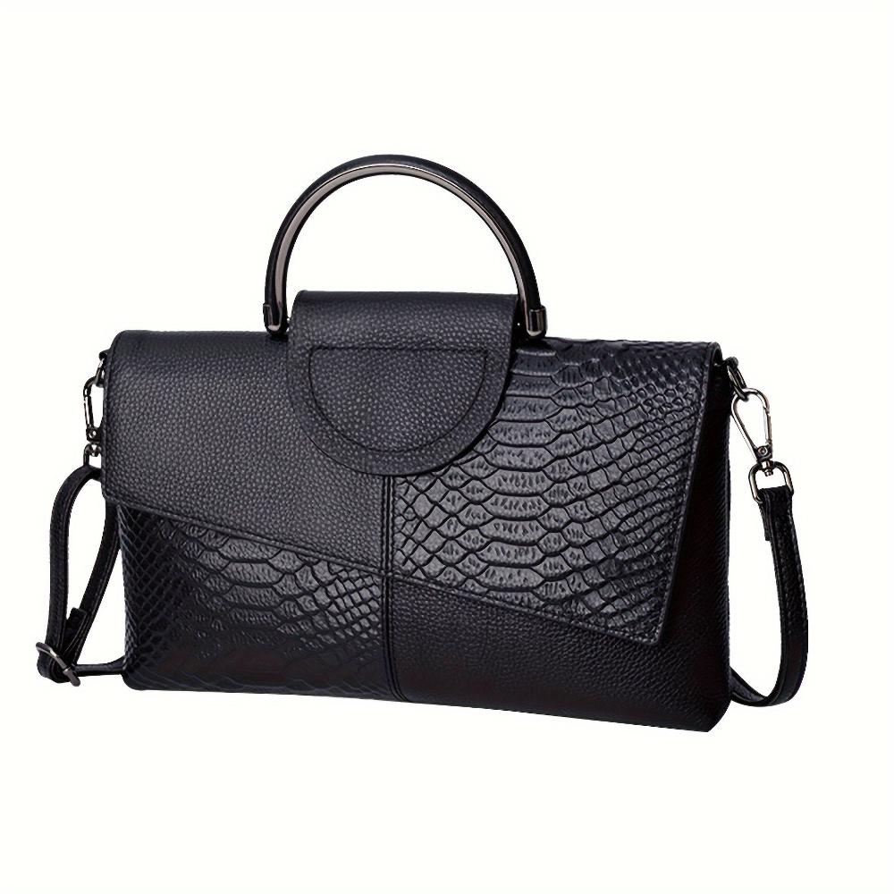 Cassandra | Geantă cu Model de Crocodil Opulent