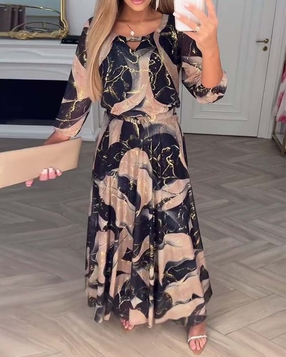 Chavelle | Rochie din chiffon imprimat
