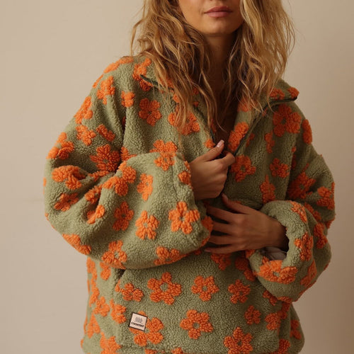 Amalia | Pulover boho sherpa