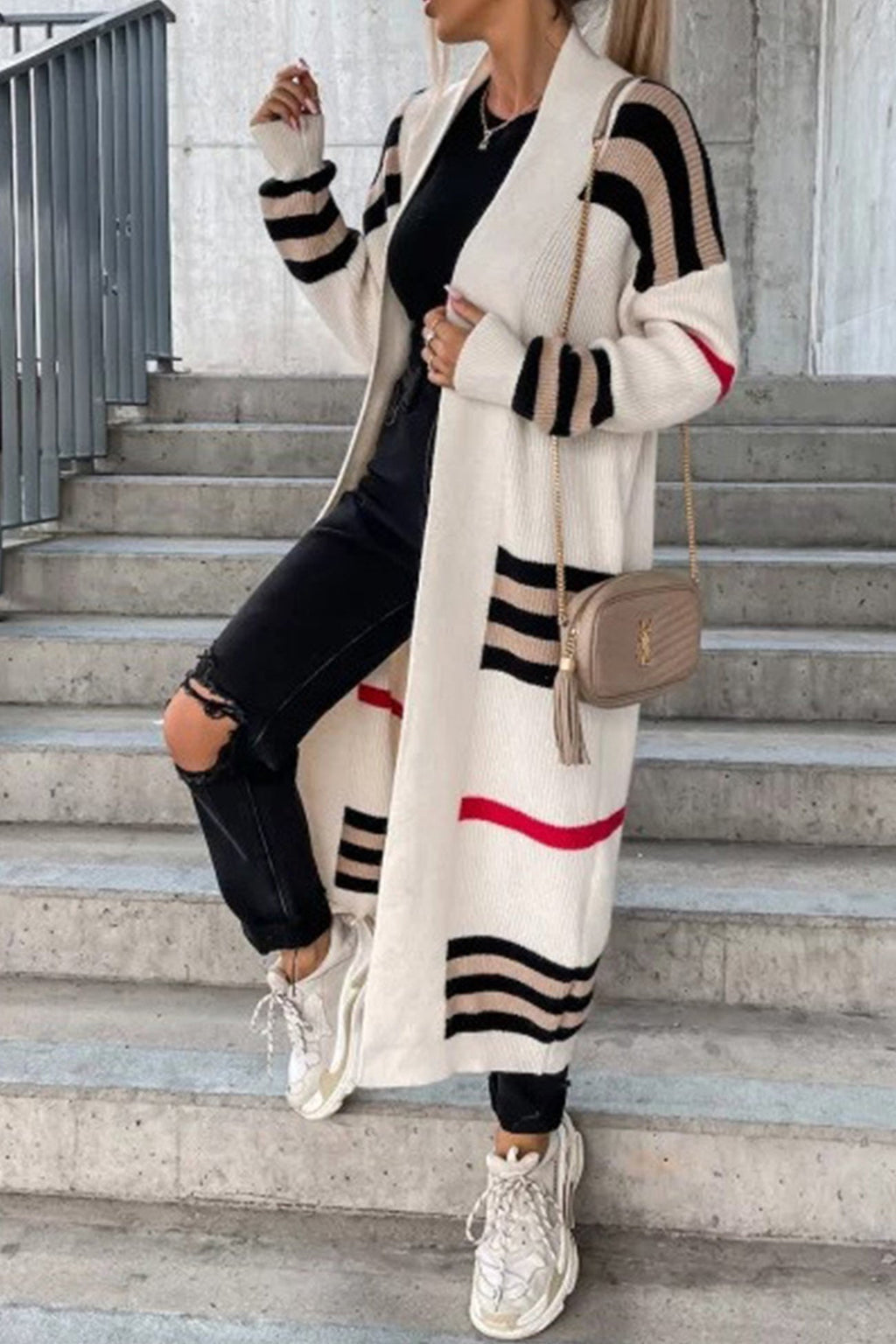 Cardigan elegant, model lung, Wilma