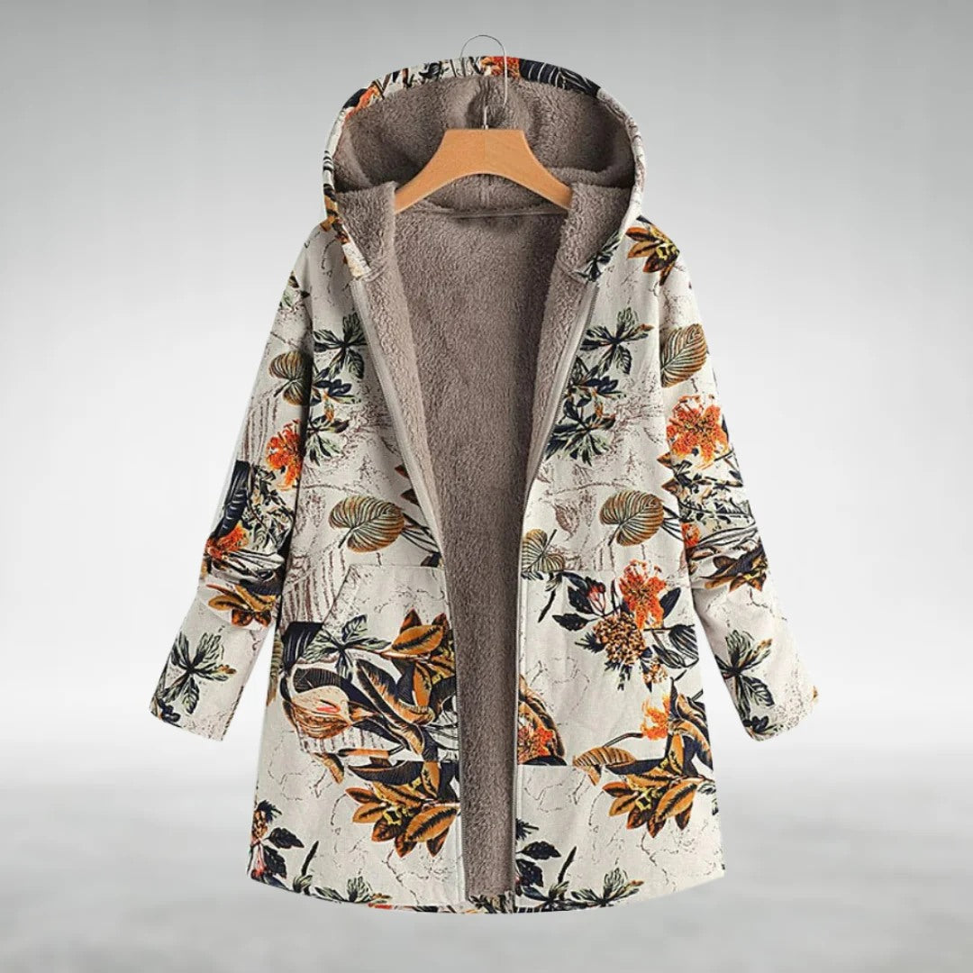 Fleural™ – Jachetă Polară Elegantă cu Model Floral