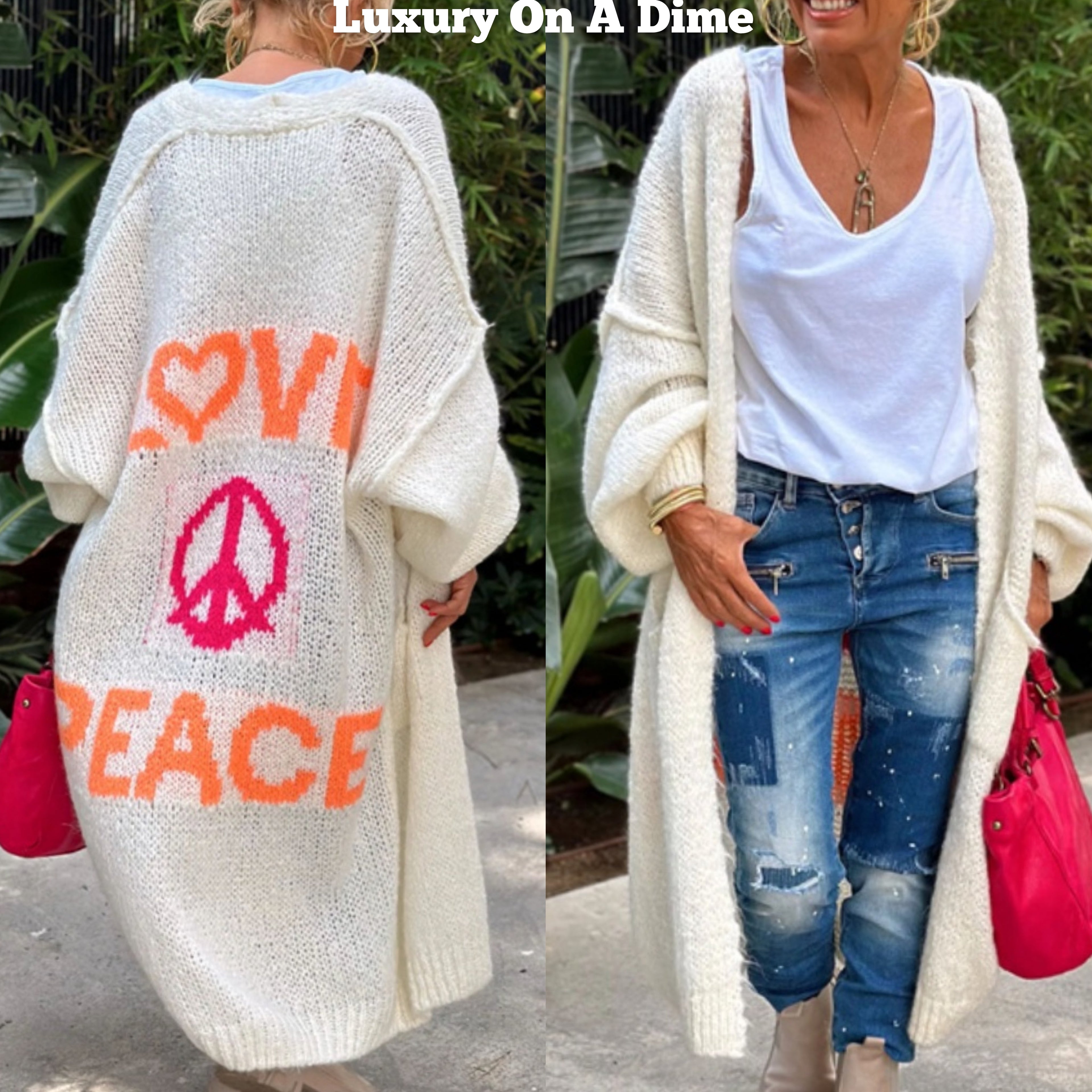 Giovanna | Cardigan lung supradimensionat