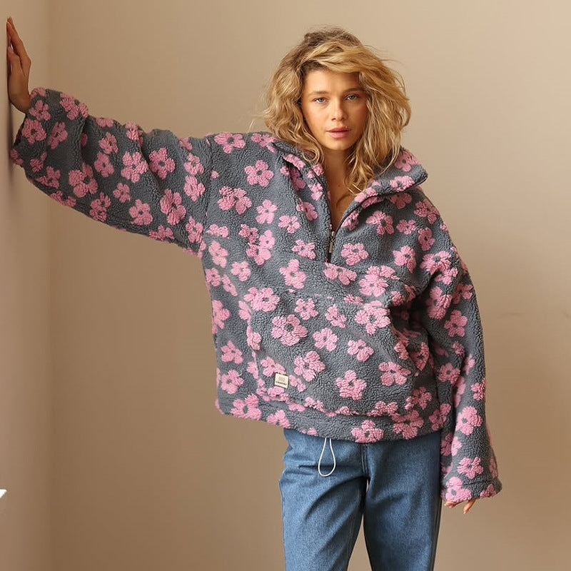 Amalia | Pulover boho sherpa
