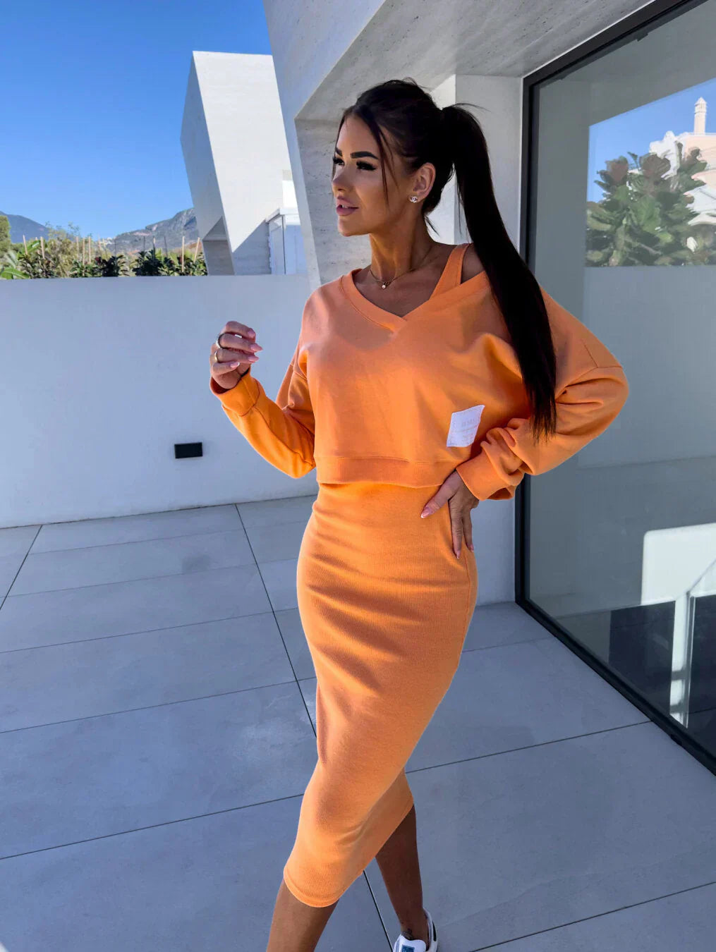 Ciara | Set Rochie și Hanorac