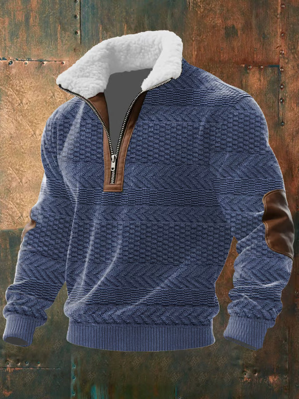 ELIAS™ | PULOVER CU ZIP ȘI GULER CĂLDUȚ