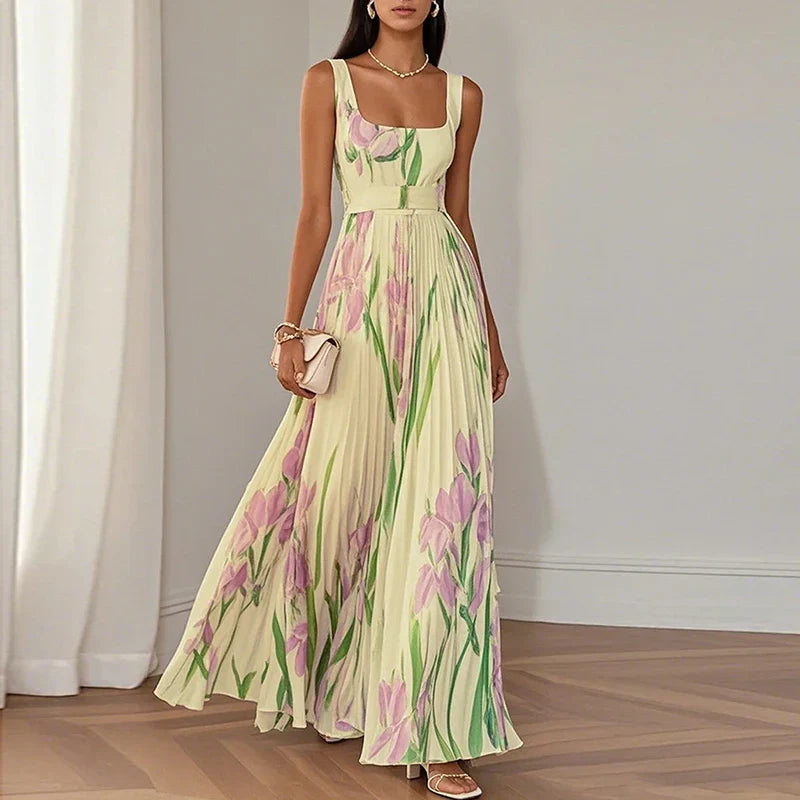 Isla | Rochie Maxi Florală Elegantă