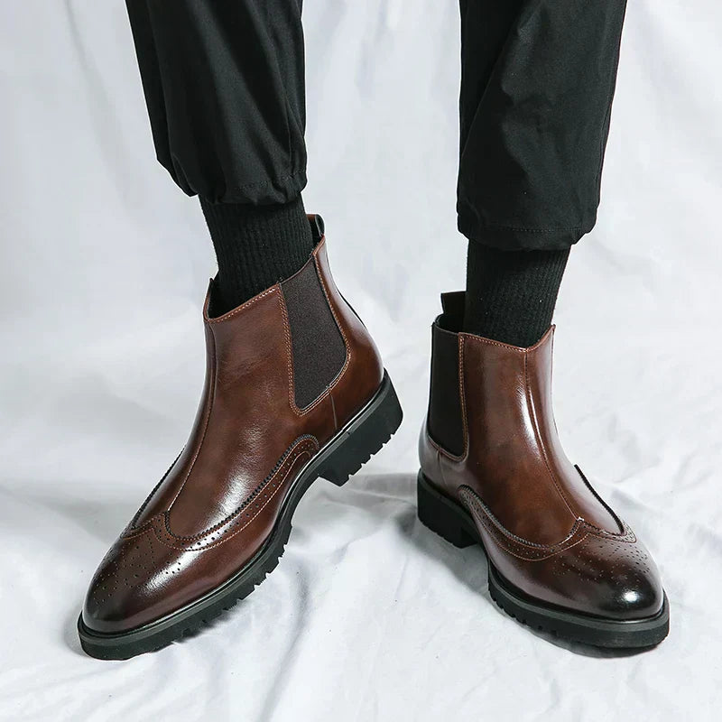 Dwight | Botine Chelsea din piele sintetică