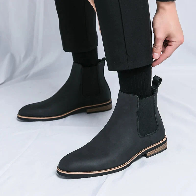 Kayden™ | Botine Chelsea din piele