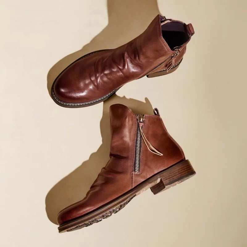 Owens™ | Botine Chelsea din piele