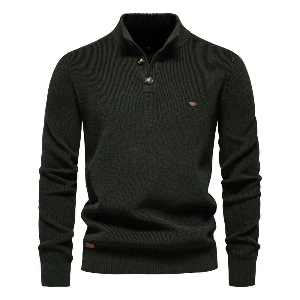 Juan | Pulover elegant pentru bărbați cu design cu butoane 