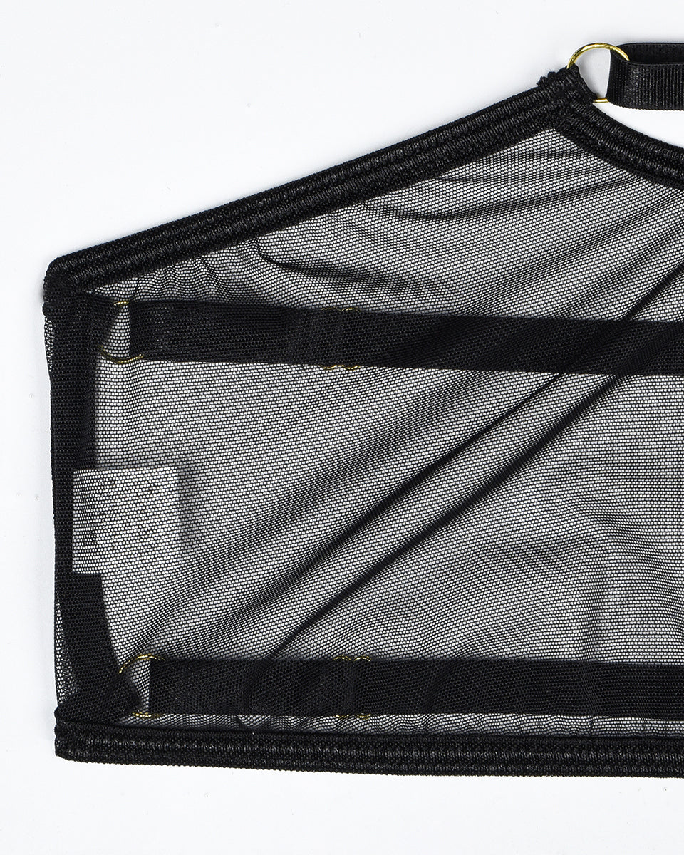 Eline™ | Set de Lenjerie din Mesh Transparent 4 Piese cu Sutien &amp; Funda