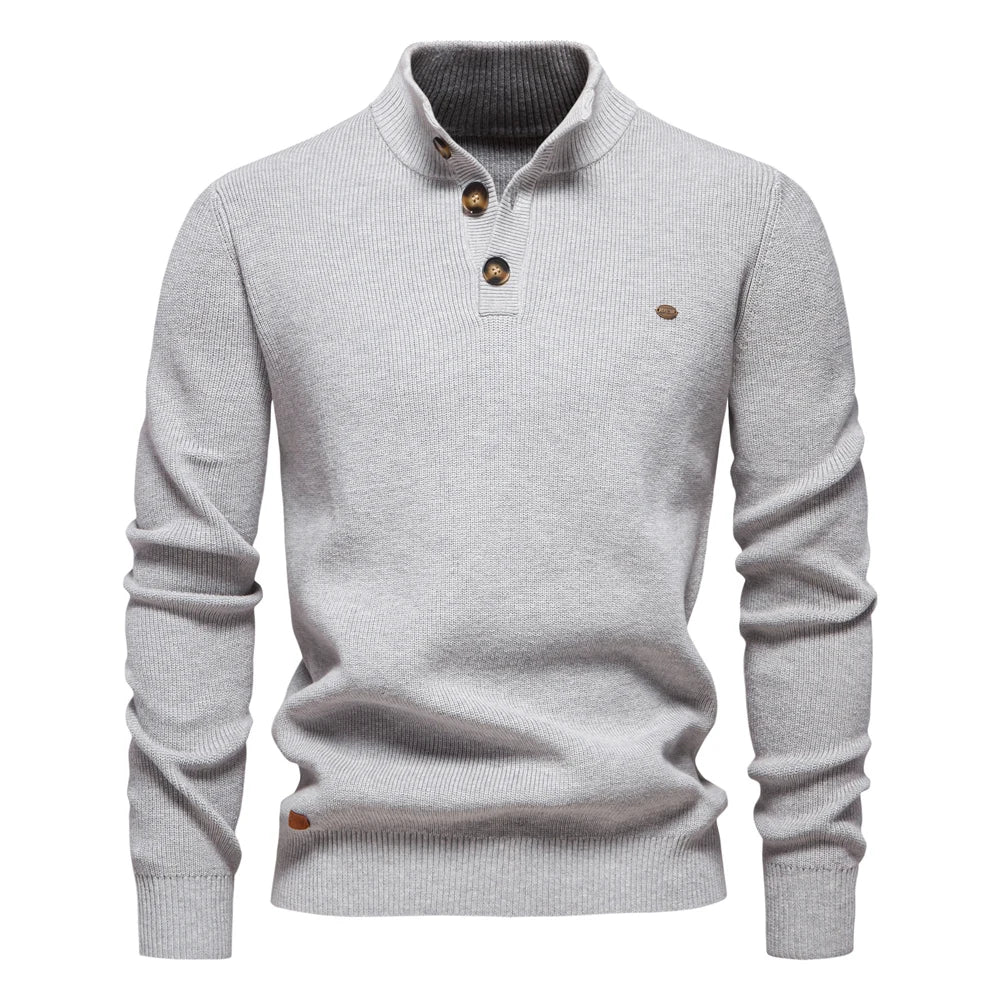 Juan | Pulover elegant pentru bărbați cu design cu butoane 