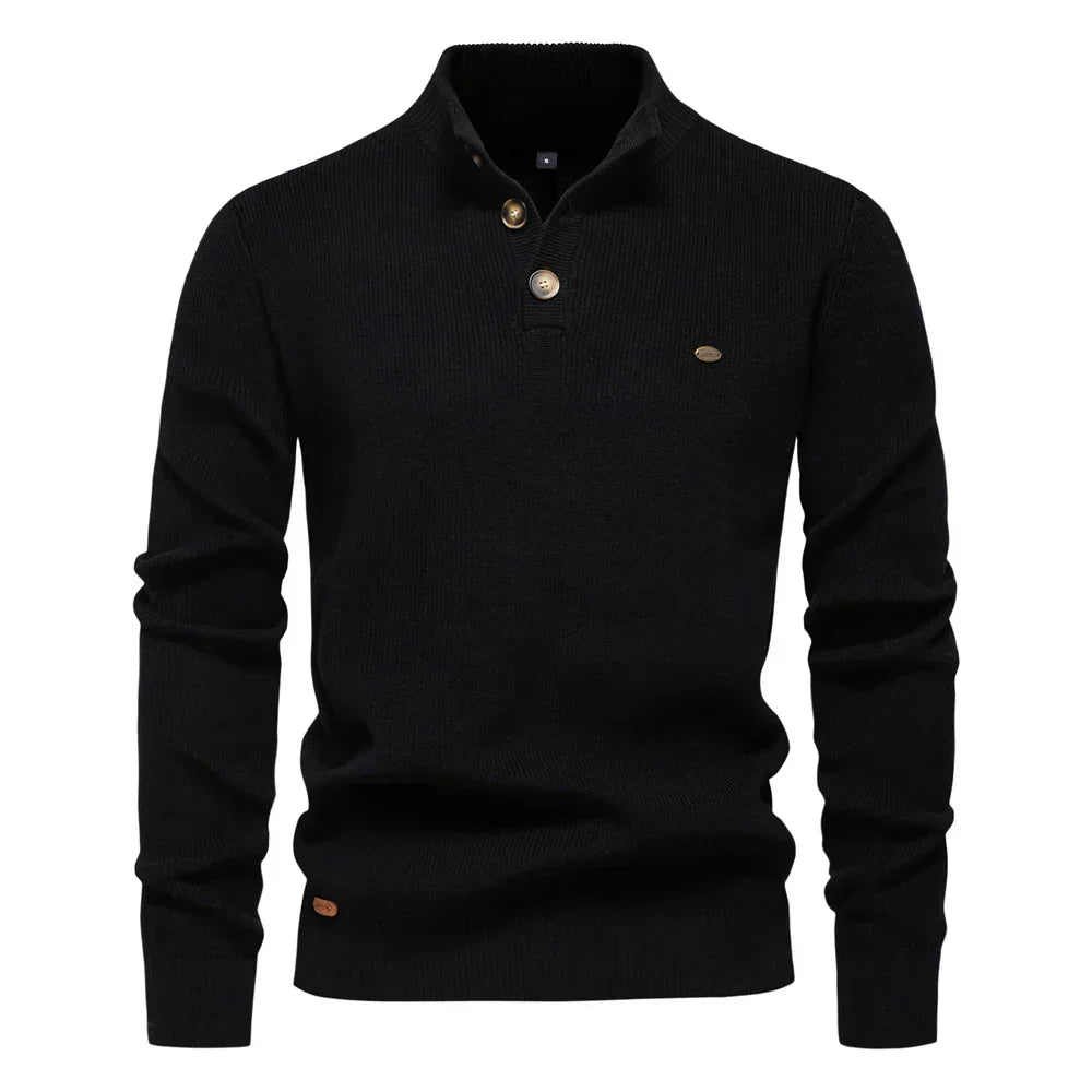 Juan | Pulover elegant pentru bărbați cu design cu butoane 