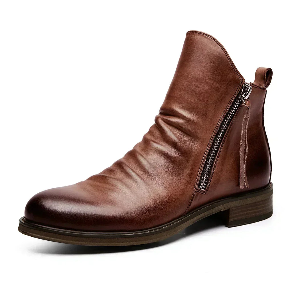 Owens™ | Botine Chelsea din piele