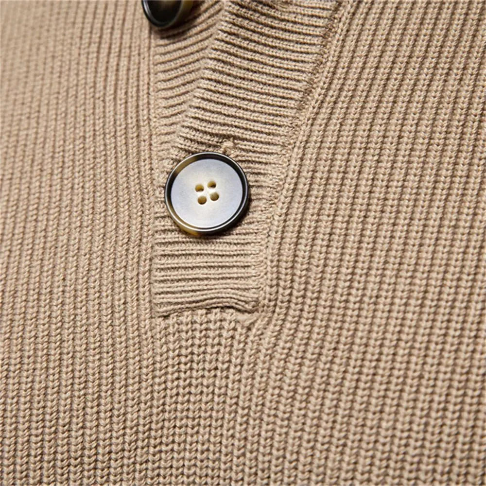 Juan | Pulover elegant pentru bărbați cu design cu butoane 