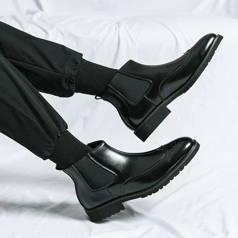 Dwight | Botine Chelsea din piele sintetică