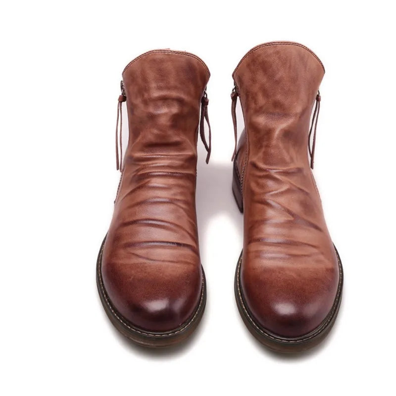 Owens™ | Botine Chelsea din piele