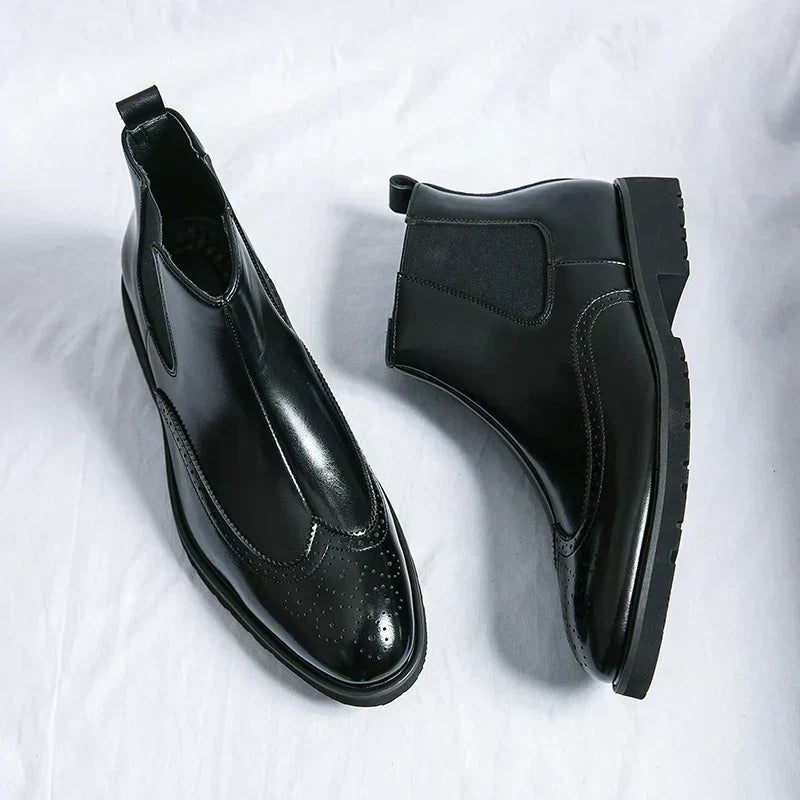 Dwight | Botine Chelsea din piele sintetică