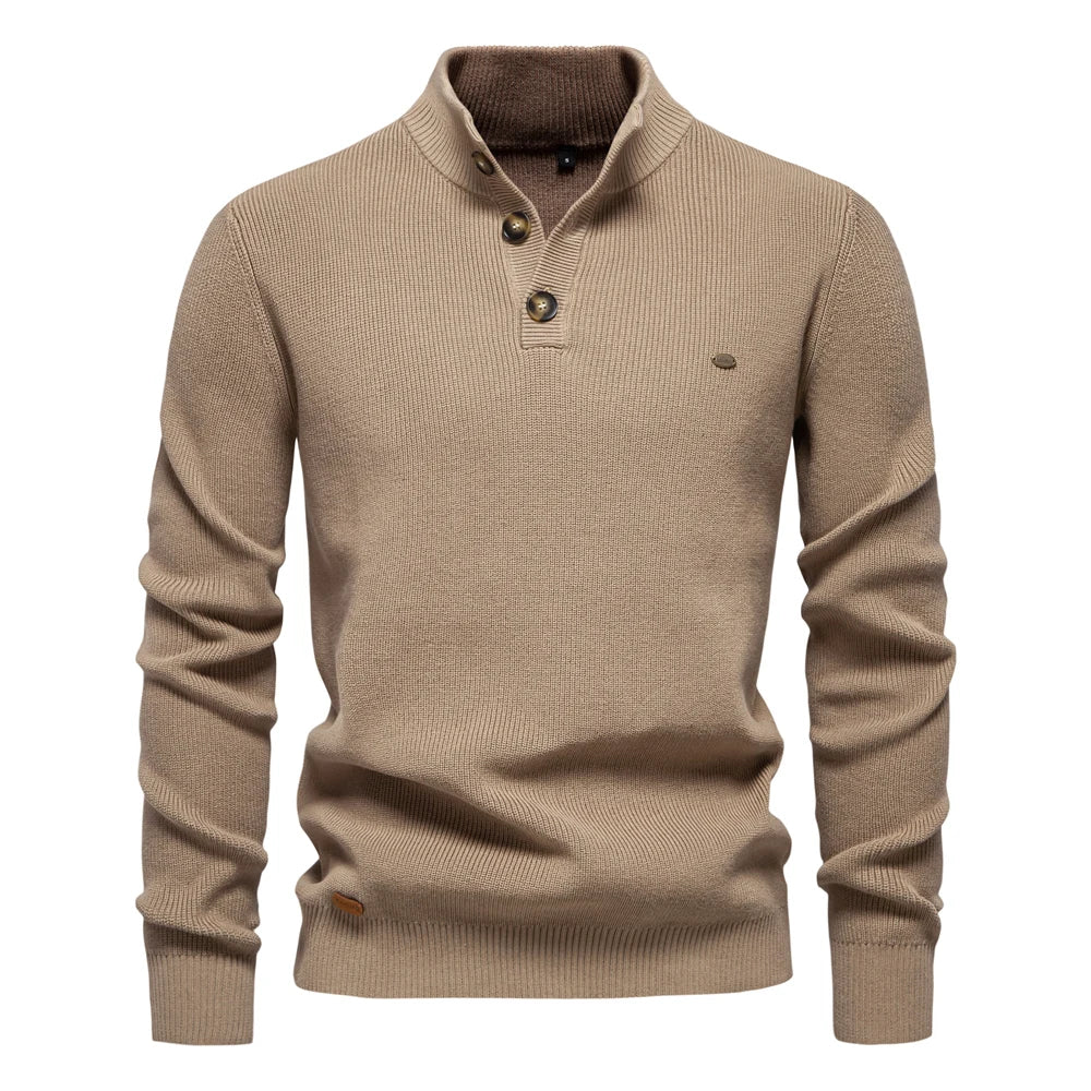 Juan | Pulover elegant pentru bărbați cu design cu butoane 