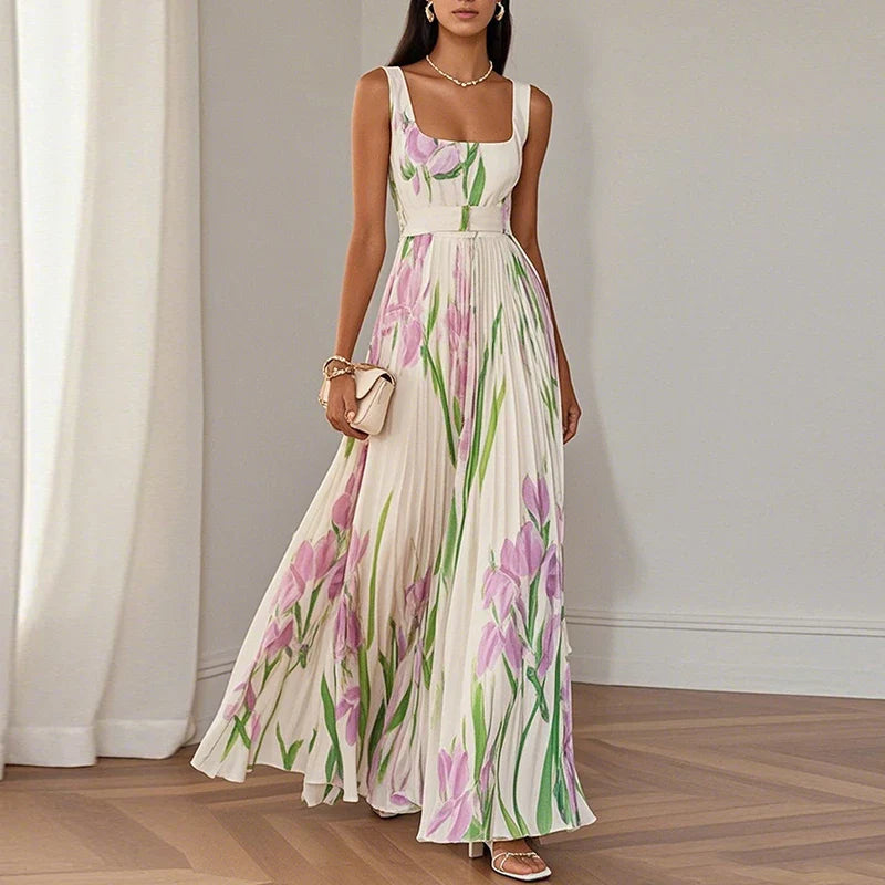 Isla | Rochie Maxi Florală Elegantă