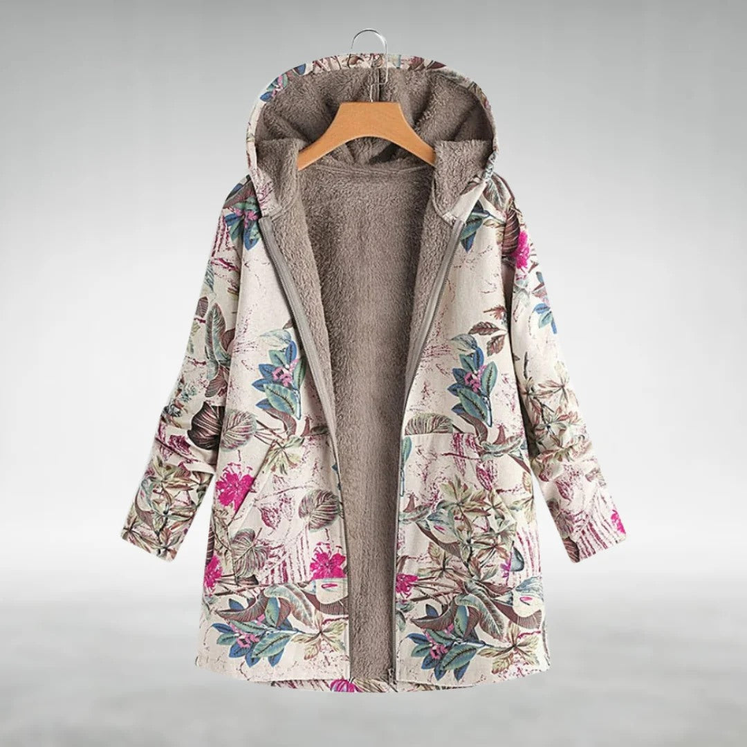 Fleural™ – Jachetă Polară Elegantă cu Model Floral