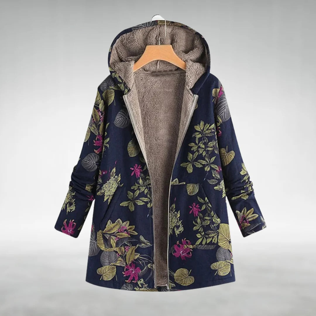 Fleural™ – Jachetă Polară Elegantă cu Model Floral