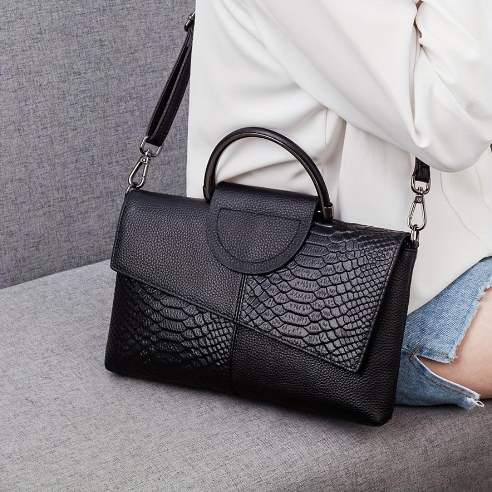 Cassandra | Geantă cu Model de Crocodil Opulent