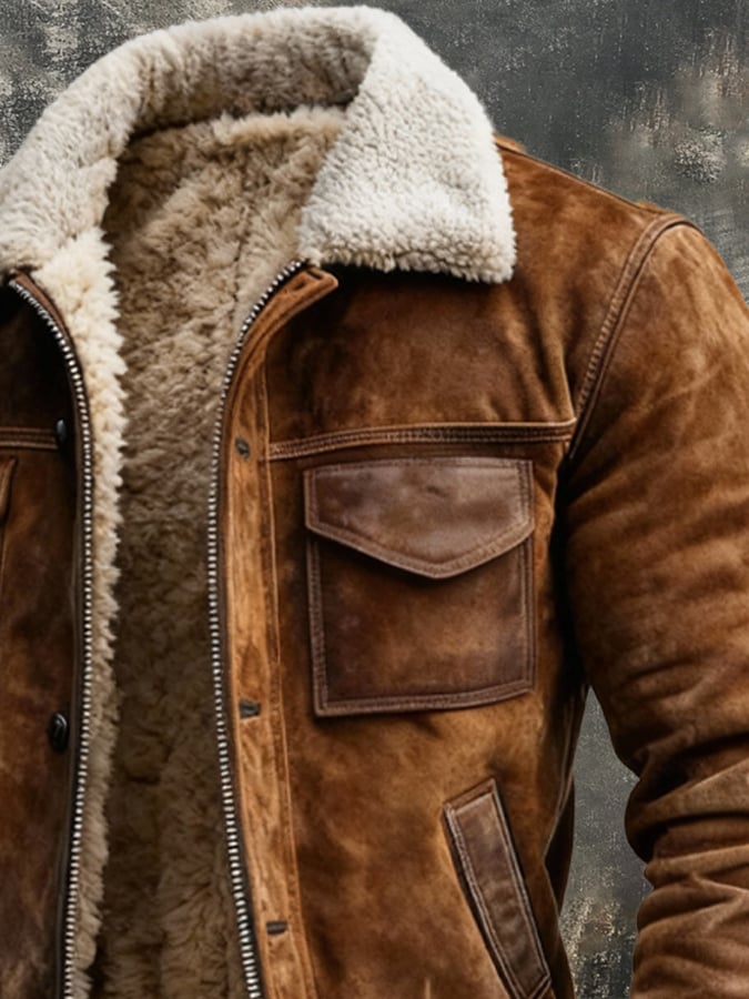 Marco | JACKE DIN PIELĂ NATURALĂ SHERPA