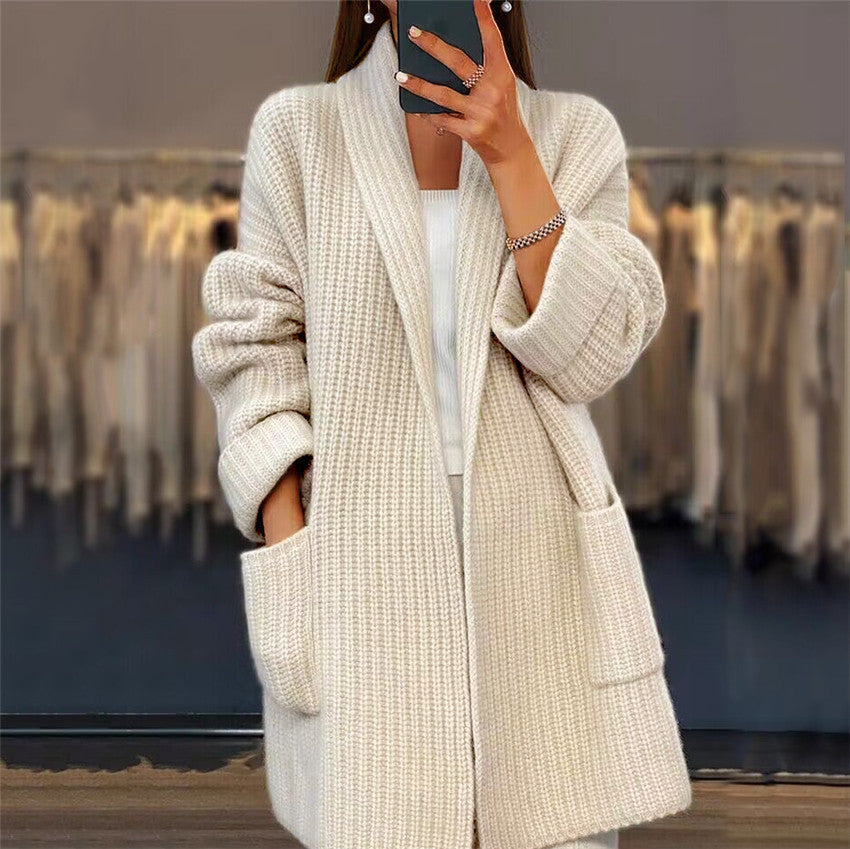 Cristina | Cardigan tricot cu buzunare