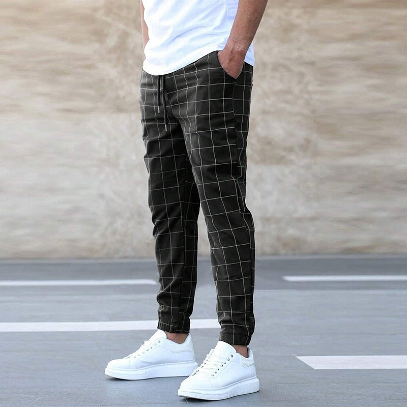 Shane | Pantaloni Jogger Elegați cu Carouri