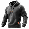 Daniel - Tricou sportiv pentru bărbați, cu maneci lungi, din material texturat, cu glugă