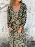 Fiona | Rochie lungă imprimată