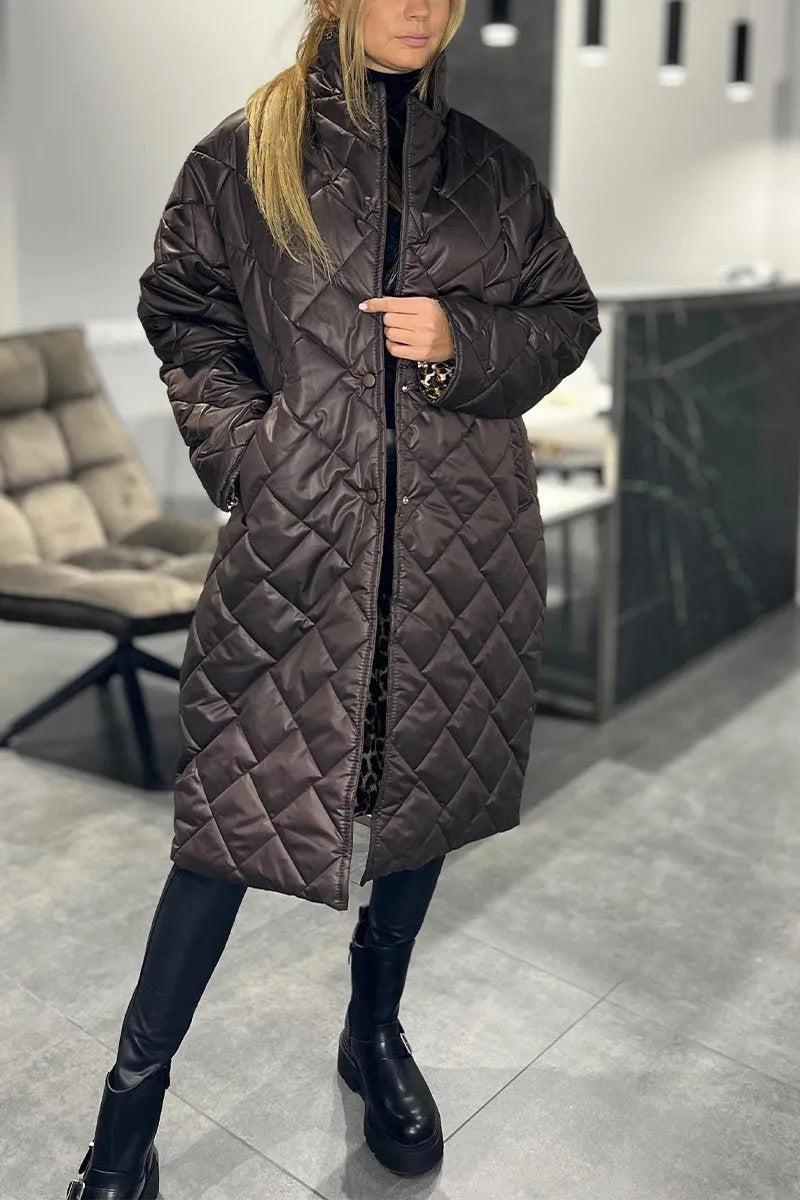 Julia | Palton Leopard Eleganță 