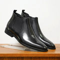Blake™ | Bottines Chelsea în cuir raffiné