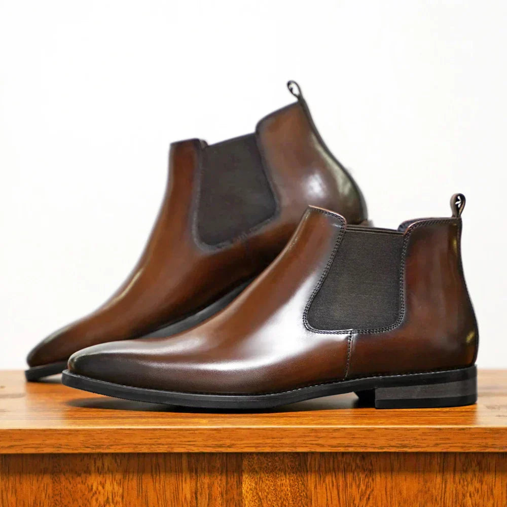 Blake™ | Bottines Chelsea în cuir raffiné